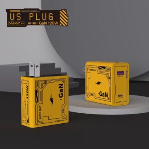 120 watt phone charger super fast charging USB-C USB-A wall charger